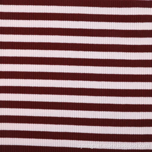 tissu tricoté côtelé viscose polyester spandex rayonne